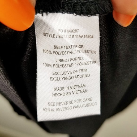 Want and Need Crochet Sleeve Shift Dress Black - Picture 12 of 14